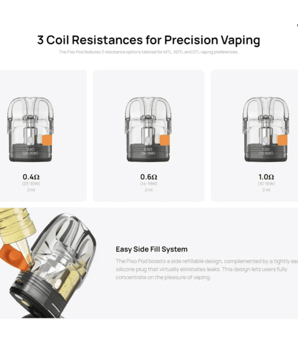 ASPIRE PIXO霧克斯煙彈空倉官網